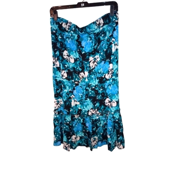 Romantic Skirt Sag Harbor Pull On Retro Office Casual Lightweight Defined Hem XL - Picture 1 of 8